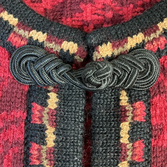 Nordic Design Wool Button Front Cardigan Jacket, Size Large - Picture 5 of 13